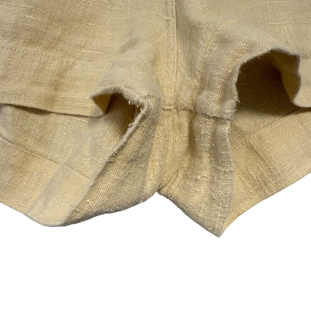 Shelter | Eva Shorts in Butter Yellow 100% Linen Elastic Waist Size XL - Picture 5 of 15